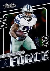 2019 Panini Absolute Gridiron Force Ezekiel Elliott #17 card