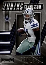 2019 Panini Playbook Zoning Commission Ezekiel Elliott #12 card