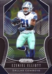 2019 Panini Prizm Base Set Ezekiel Elliott #38 card