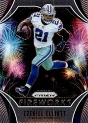 2019 Panini Prizm Fireworks Ezekiel Elliott #16 card