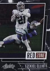 2020 Panini Absolute Red Zone Ezekiel Elliott #8 card