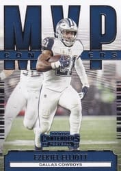 2020 Panini Contenders MVP Contenders Ezekiel Elliott #MC-EE card