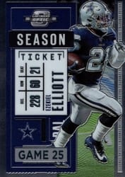 2020 Panini Contenders Optic Base Set Ezekiel Elliott #17 card