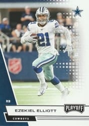 2020 Panini Playoff Base Set Ezekiel Elliott #196 card