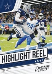 2020 Panini Prestige Highlight Reel Ezekiel Elliott #HR-EE card