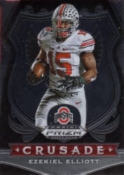 2020 Panini Prizm Draft Picks Base Set Ezekiel Elliott #50 card