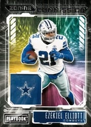 2021 Panini Playbook Zoning Commission Ezekiel Elliott #ZC-EZE card