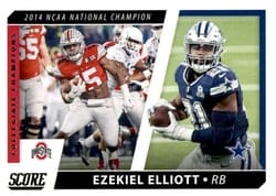 2021 Score Collegiate Champions Ezekiel Elliott #CC6 card