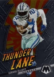 2023 Panini Mosaic Thunder Lane Ezekiel Elliott #TL-EZE card