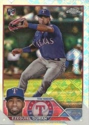 2023 Topps Chrome Logofractor Edition Base Set Ezequiel Duran #36 card