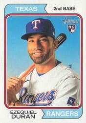 2023 Topps Heritage Base Set Ezequiel Duran #31 card