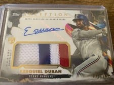 2023 Topps Inception Autograph Patch Cards Ezequiel Duran #IAP-ED card