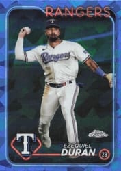 2024 Topps Chrome Sapphire Edition Base Set Ezequiel Duran #555 card