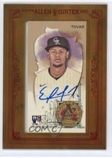 2023 Topps Allen & Ginter Framed Mini Autographs Ezequiel Tovar #MA-ET card