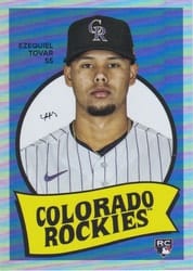2023 Topps Archives 1969 Team History Foil Ezequiel Tovar #69T-20 card