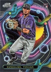 2023 Topps Cosmic Chrome Base Set Ezequiel Tovar #27 card