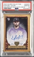 2023 Topps Gilded Collection Gallery of Gold Autographs Ezequiel Tovar #GOG-ET card