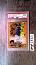 2023 Topps Gilded Collection Gold Etch Autographs Ezequiel Tovar #CGA-ET card