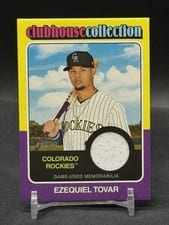 2024 Topps Heritage Clubhouse Collection Relic Ezequiel Tovar #CCR-ET card