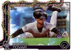 2025 Topps Holiday Base Set Ezequiel Tovar #H145 card