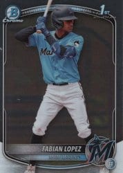 2025 Bowman Chrome Prospects Fabian Lopez #BCP-19 card