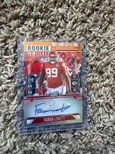 2024 Panini Contenders Optic Rookie Ticket Autographs Fabien Lovett #195 card