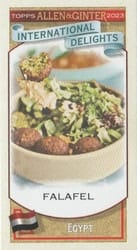 2023 Topps Allen & Ginter Mini International Delights Falafel #ID-17 card