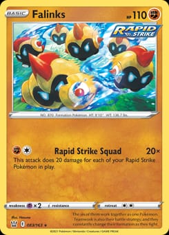 Battle Styles Falinks #83 card