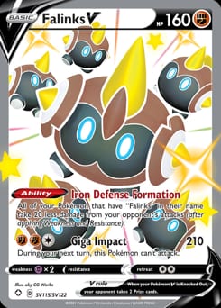 Shining Fates Shiny Vault Falinks V #SV115 card