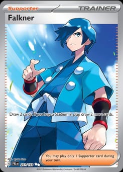 Paldea Evolved Falkner #251 card