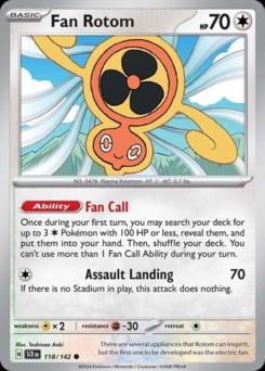 Stellar Crown Fan Rotom #118 card