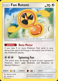Ultra Prism Fan Rotom #110 card
