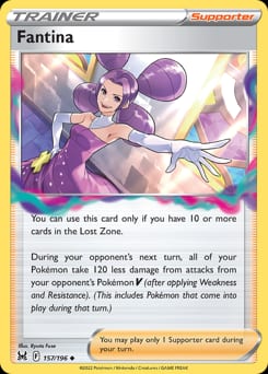 Lost Origin Fantina #157 card