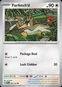 151 Farfetch'd #83 card