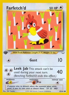 Neo Revelation Farfetch'd #43 card