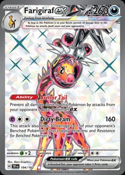 2024 Temporal Forces Farigiraf ex #194 card