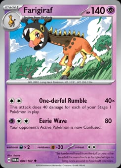 2024 Twilight Masquerade Farigiraf #84 card