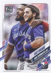 2021 Topps Update Base Set Fast Friends (Bo Bichette / Marcus Semien) #US48 card