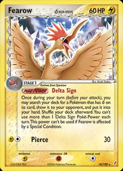 2006 Crystal Guardians Fearow δ #18 card