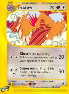Expedition Base Set Fearow #45 card