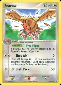 2004 FireRed & LeafGreen Fearow #24 card