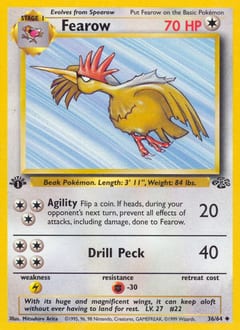 1999 Jungle Fearow #36 card