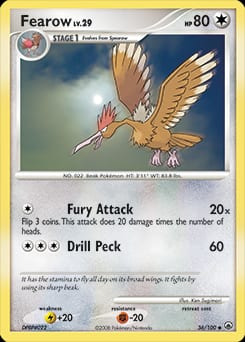 2008 Majestic Dawn Fearow #36 card