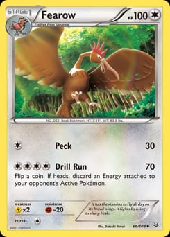 2015 Roaring Skies Fearow #66 card