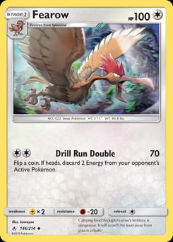 2019 Unbroken Bonds Fearow #146 card