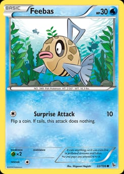 Flashfire Feebas #22 card