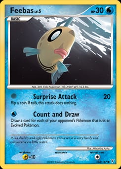 Supreme Victors Feebas #104 card
