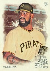 2019 Topps Allen & Ginter Base Set Felipe Vázquez #86 card