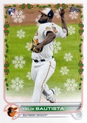 2022 Topps Holiday Base Set Felix Bautista #HW98 card