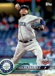 2018 Topps Opening Day Base Set Felix Hernandez #93 card